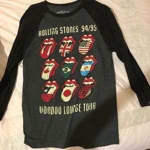 Rolling Stones quarter sleeve shirt
